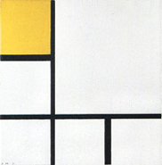 Piet Mondrian  Composition N. i with Yellow and Light Gray 1930 