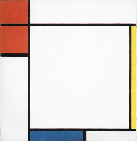 Piet Mondrian Composition with Red, Yellow and Blue 1927