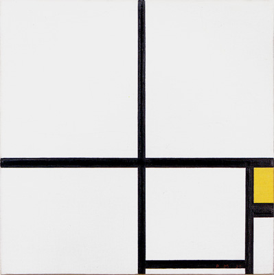 Piet Mondrian Composition with Yellow, 1930