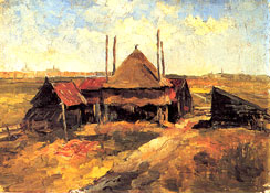 Piet Mondrian  Haystack and Farm Sheds in a Field 1897-98 