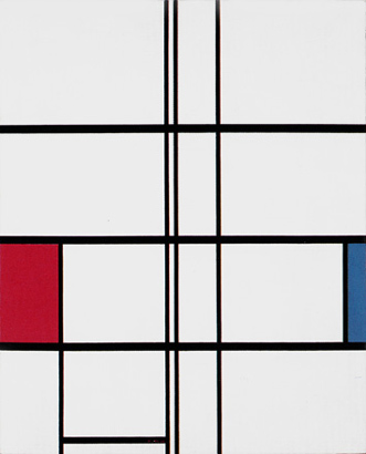 Piet Mondrian Composition en Blanc, Rouge et Bleu 1936